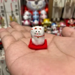 Mini Lucky Cat Maneki Neko from Gotokuji Temple | Good Luck & Fortune | Home Decoration - Image 3