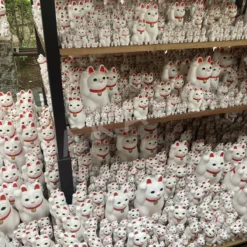 Mini Lucky Cat Maneki Neko from Gotokuji Temple | Good Luck & Fortune | Home Decoration - Image 5