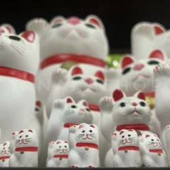 Mini Lucky Cat Maneki Neko from Gotokuji Temple | Good Luck & Fortune | Home Decoration - Image 6