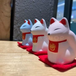 Alternative view of Kitsune Lucky Fox, Japanese Ceramic Fox from Fushimi Inari Shrine